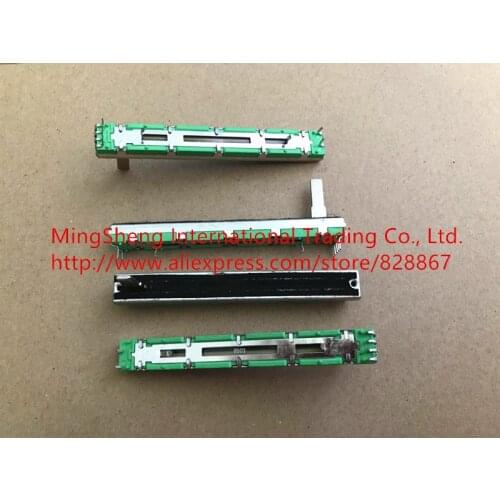 Original new 100% soundskill 7.5cm double straight sliding potentiometer A20K A10K B10K B20K A50K B50K (SWITCH)