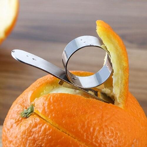 1Pcs orange peeler easy to open orange peeler stainless steel lemon peeler citrus fruit peeler slicer peeler kitchen gadget