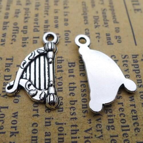 15 pieces/lot 13*22mm Piano Charm Necklace Pendant Earring Bracelet key chain Metal alloy jewelry Antique silver color accessory