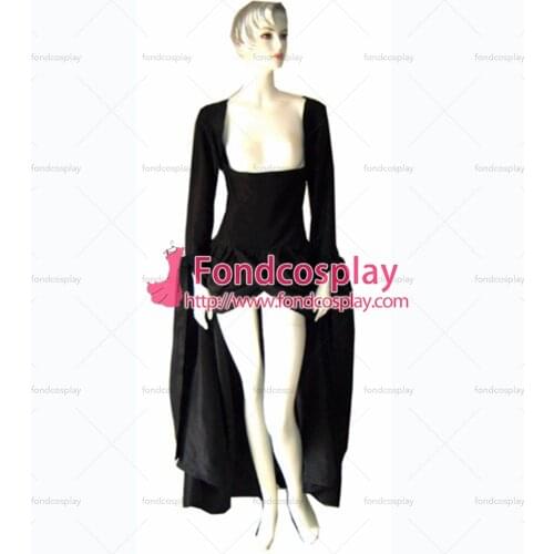 Fondcosplay O Dress The Story Of O Black Taffeta Dress Cosplay Costume Tailor-made[G138]
