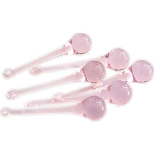 20x80mm 10pcs/lot Pink Crystal Glass Raindrop Prism Pendant For Hanging Chandelier Parts