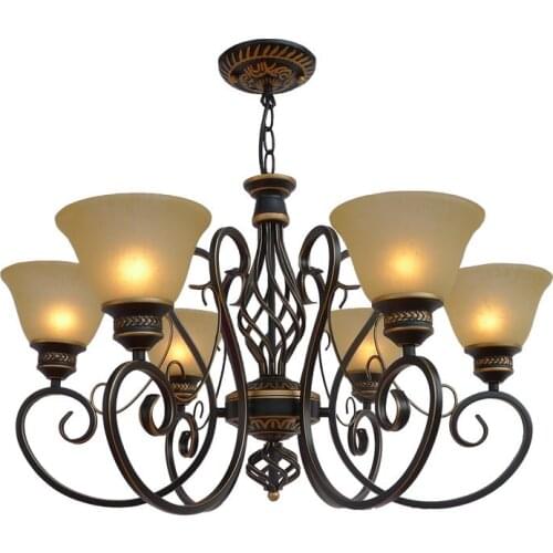 Simple art garden Multiple Chandelier dining room bedroom lamps A variety of styles iron retro lamp