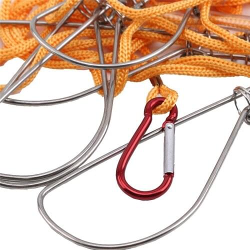 Fishing Lock Buckle Live Fish Lock Belt Professional Fishing Lock Buckle Fishing Tackle Tools Outdoor Fishing Tools Wire Buckle