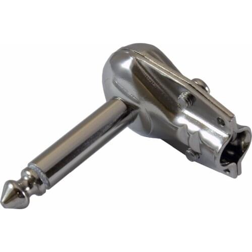 With track number 5pcs Right Angle Jack Plug Connectors Mono 6.35mm Pancake 1/4 inch Guitar Phono Plug