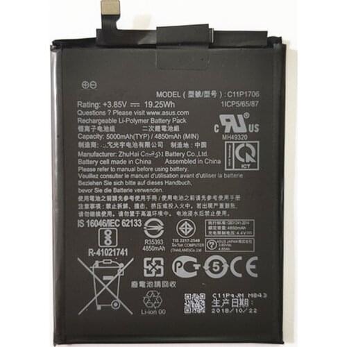 High Capacity C11P1706 Battery For ASUS Zenfone Max Pro M1 6.0 Inch ZB601KL ZB602KL Mobile Phone 4850mAh