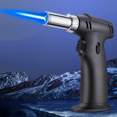 High Firepower BBQ Kitchen Cooking Gas Lighter Turbo Lighter Cigar Smoking Lighters Multipurpose Ignition Tools Gadgets For Men