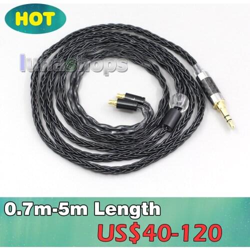 2.5mm 3.5mm XLR Balanced 8 Core OCC Silver Mixed Headphone Cable For Sennheiser IE400 IE500 Pro LN006460