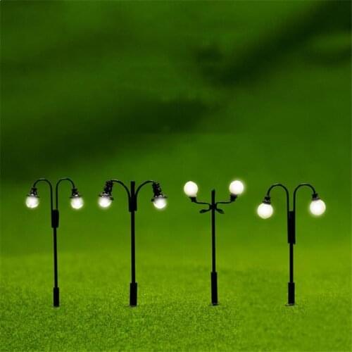 3V Architecture Model Mini Simulation Boutique Lighting Garden Lamp For Diorama Building