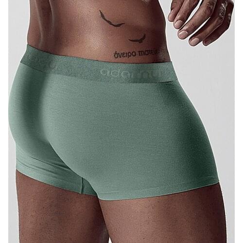 ADANNU!! New Spot Simple Style Men Boxers Sexy Men Underwear Comfortable Modal Men Panties Ready Stock