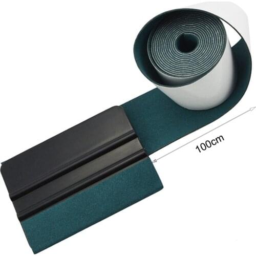 EHDIS 100CM Car Vinyl Decal Wrapping Card Scraper Suede Felt Plastic Foil Film Tool Household Cleaner Tint Window Soft Squeegee