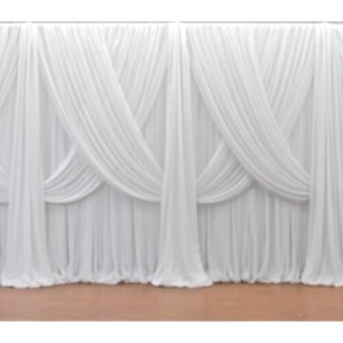 White Wedding Backdrop Wedding Stage Curtain Wedding Decoration
