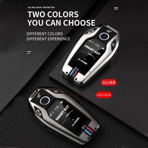Zinc Alloy Car Key Caes LCD Display Cover Fit For BMW 5 7 Series G11 G12 G30 G31 G32 i8 I12 I15 G01 X3 G02 X4 G05 X5 G07 X7