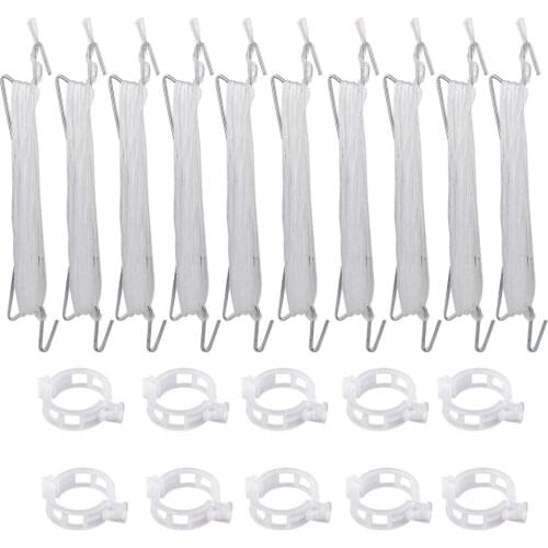 Plant Support Tomato Holder J Hook Efficiency Binder Tool Garden Anti-crush Hooks Veggie Puller Buckle Reusable Vegetables Clamp