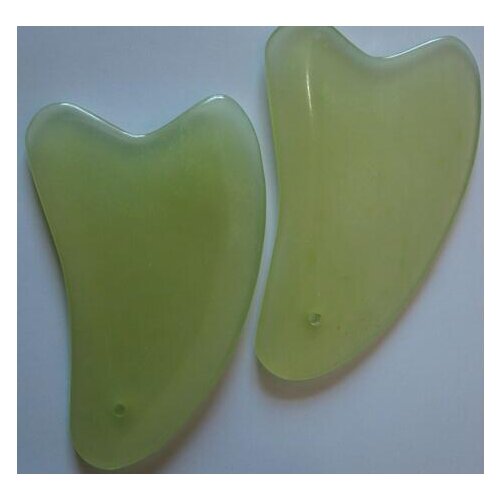 Eyes face Natural green aventurine jade gua sha board | facial scraping piece | scrapping plate face