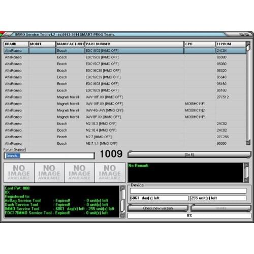 IMMO SERVICE TOOL PIN Code and Immo off V1.2 Works without registration