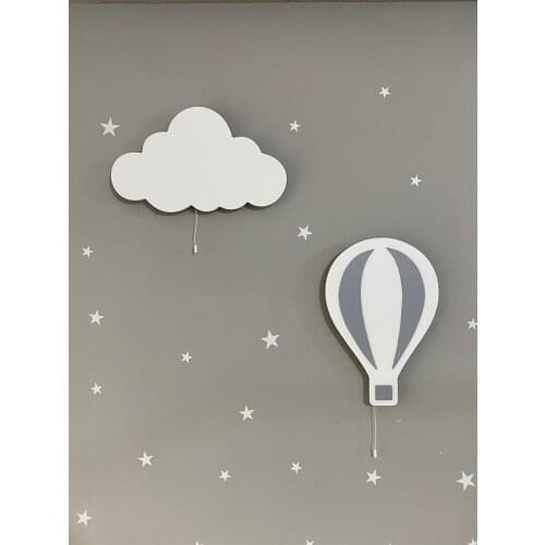 Jaju Baby White Cloud and White Balloon Night Light \ Lighting