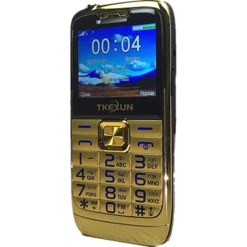 2.2" Original TKEXUN E71 Mobile Phone Dual SIM Card FM radio Big Keyboard Unlocked flashlight Russian Keyboard