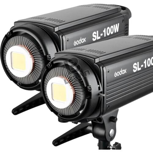 2PCS Godox SL Series Video Light SL-100W White Version video light Continuous light Free shipping 220V 110V