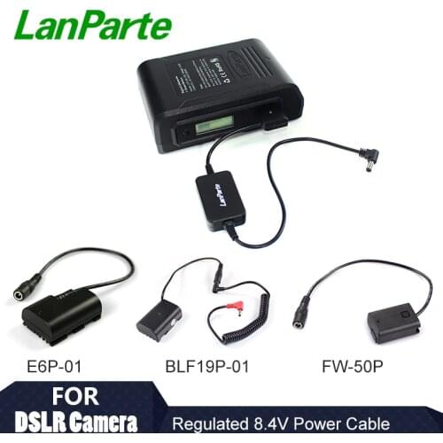 Lanparte D tap Regulated 8.4 V Power Cable for Sony for Panasonic DSLR Camera Accessories Dummy Pack for A mount V mount Battery