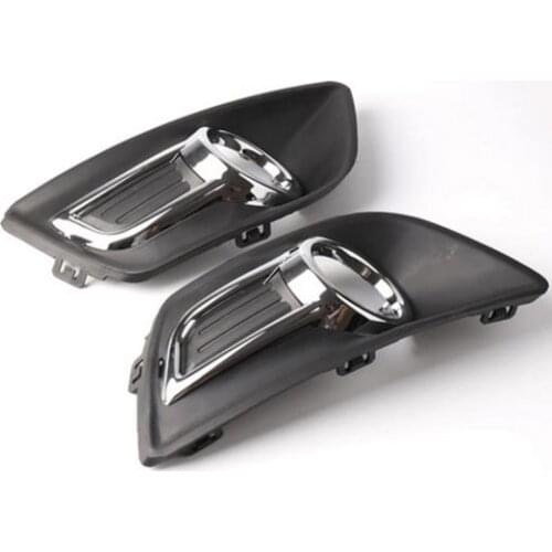 2 pieces Benekar One Pair Chrome Front Bumper Fog Lamp Light Cover Fits Citroen C4 2008-2011
