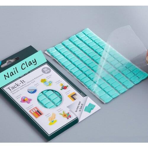 1 Pack Reusable Nail Clay For Stand Holder Display Tips Multiple DIY Nails Art Practice Tools Manicure Fixator Removable Clay