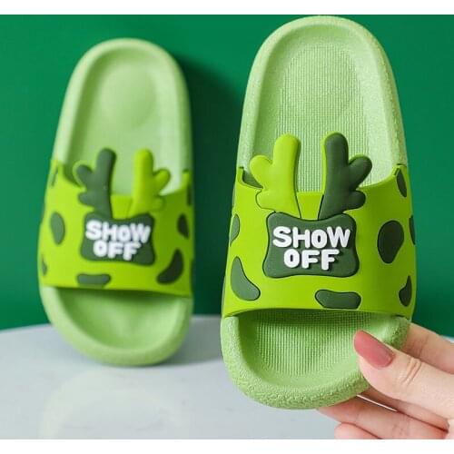 2021The newBoys Girls Colored PrintedFashion Slippers Children Summer HomeShoes Bathroom Flip FlopsBaby Non-Slip Sandals