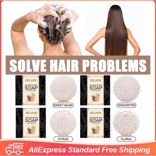 Eelhoe Rice Soap Mysterious East Handmade Soap Rice Milk Soap And Natural Organic Mild Formula Hair Shampoo Anti Loss Hair Care