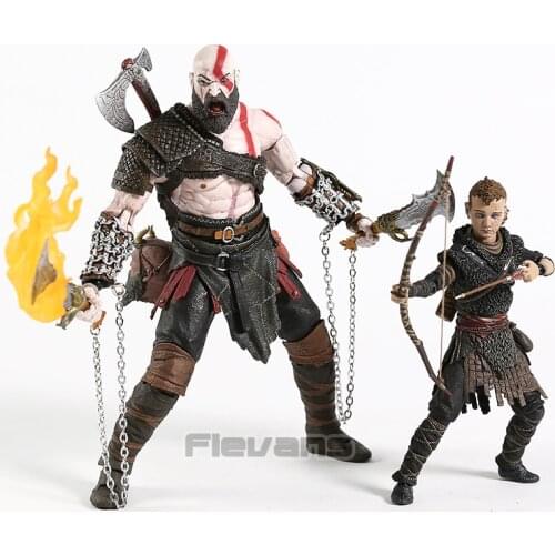 NECA God of War Kratos & Atreus Ultimate Action Figure Set Collectible PVC Model Toy