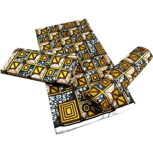 Veritable High Quality African Printed Wax Fabric 100%Cotton Real Ankara Nigerian Style Sewing Material Fabrics For Dress GD 124