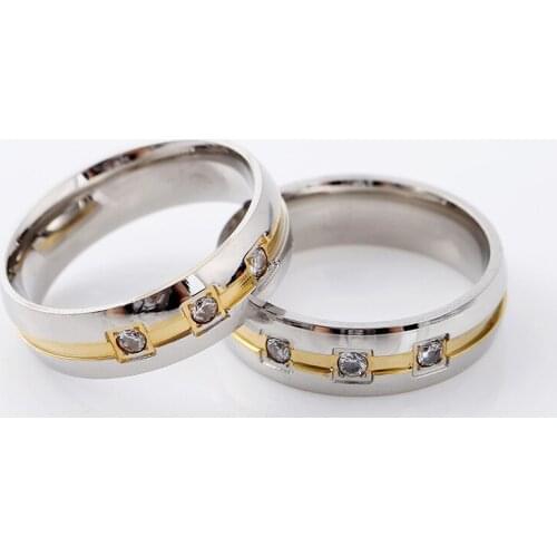 New creative titanium steel color ring stainless steel couple ring romantic classic boyfriend gift jewelry ring