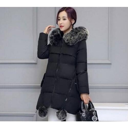 OkayMom Black Winter Warm Maternity Coat Pregnancy Windbreaker Down Parkas Clothes Pregnant Women Outwear Down Jacket Clothing