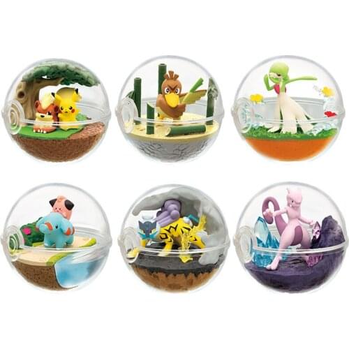 Pokemon Sword Shield Scale World Action Figures Elf Ball Toys Gifts Pikachu Growlithe Farfetch'd Gardevoir Raikou Phanpy Mewtwo