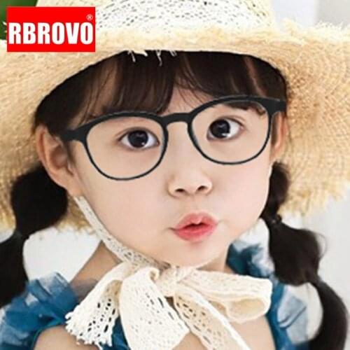 RBROVO Round Retro Glasses Frame Children Luxury Brand Glasses Frame Children Luxury Eyeglasses Boy/Girl Mirror Oculos De Sol