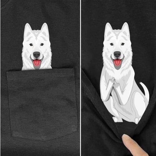 CLOOCL Funny Cotton T-Shirt Fashion Swiss Shepherd 3D Printed Tshirt Men Women Casual Harajuku Shirts Hip Hop Cotton Black Tees
