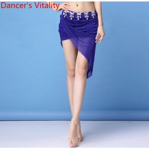 Belly Dance Practice Clothes Summer New 5 Colors Cut out Short Skirt Women Beginners Oriental Indian Dancers Training Costume