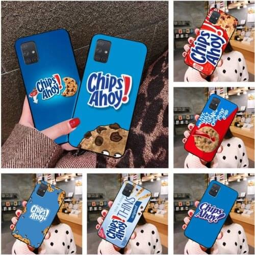 Chipses Ahoys Chocolate Cookies Phone Case For Samsung Galaxy A52 A21S A02S A12 A31 A81 A10 A30 A40 A50 A70 A80 A71 A51 5G