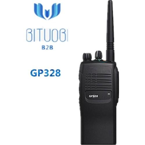 Refurbished GP328 battery Explosion VHF UHF Betriebsfunk analog radio 136-174MHz 450-527MHz walkie talkie with 16Channel