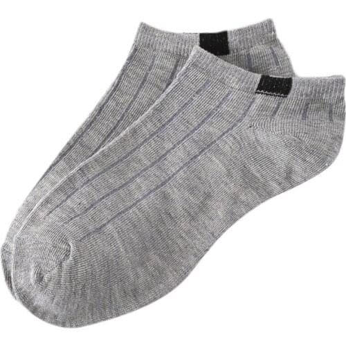 1 Pair Unisex Women Stripe Cotton Socks Short Ankle Low Cut No-show Casual Soft