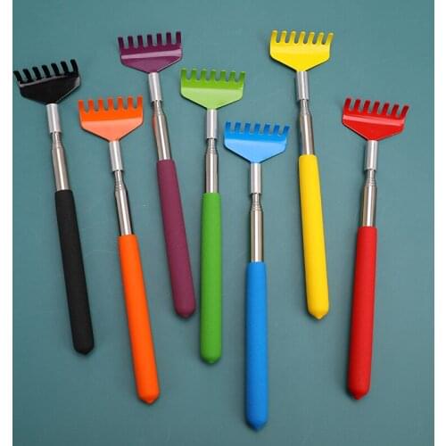 Stainless Steel Claw Back Scraper 1PC Telescopic Retractable Back Scratcher Extendible Body Massage Hackle Itch Stick Health