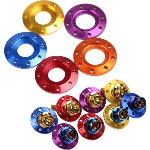 10 Pcs Motorcycle Screw Gaskets Caps for M6 M8 Bolts for Ornament and Anti-skip