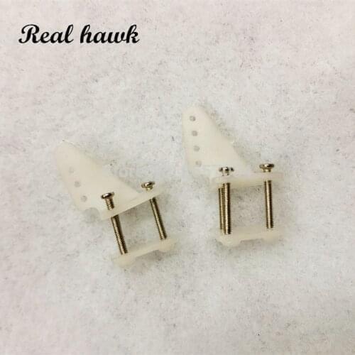 20 Sets/lot nylon triangular Pin Horns 21x20 4hole L21xW11xH20 with screw RC Airplanes Parts Electric Planes Foam Aerom