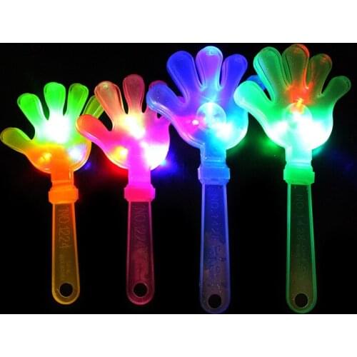 24/28cm Concert Clap Luminous Hand Claps Toys Palms Light Stick Palm Flashing Glow Toy party prop Christmas