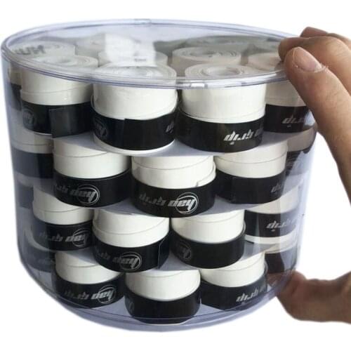 60pcs Super tacky Anti-slip Tennis overgrips PU Stickysquash rackets Overgrips Sweat absorbed wraps