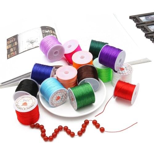8M 50M 0.7mm Strong Elastic Crystal Beading Cord Stretch Thread String Bracelet Wires For Jewelry Making Bracelets Cords Line