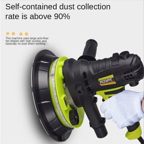 850W Handheld Industrial Grade Wall Electric Grinder Sandpaper Machine with Dual Lamp 220V