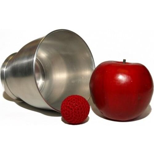 Aluminum The Wide Mouth Deluxe Chop Cup (with magnetic) Magic Tricks Close Up Magia Appearing Magie Illusion Gimmick Props