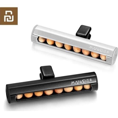 Youpin Maiwei Car Holder Incense Ball Natural Sandalwood Sachets Aromatic Wardrobe Aromatherapy Ball Air Purifier H30