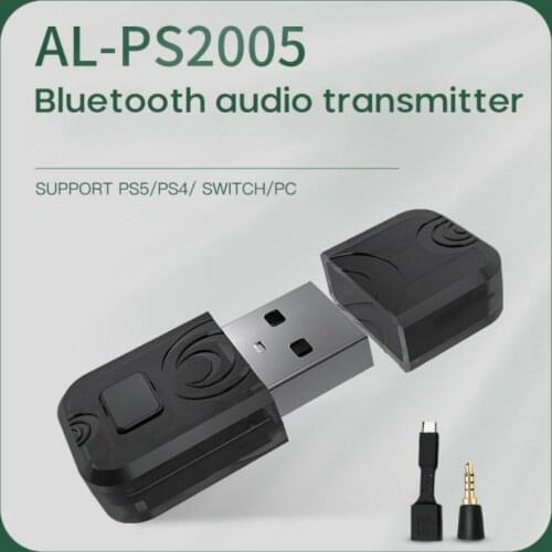 Wireless Receiver For PS5 PS4 Adapter Transmitter For Switch PC Bluetooth USB Dongle Audio Adapter