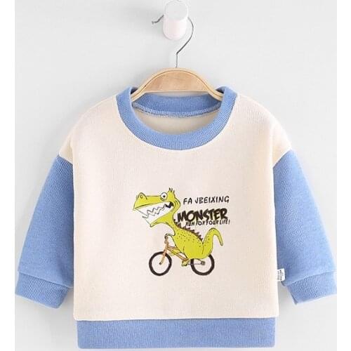 Childrens Clothing Cotton Baby Boys Sweatshirts Autumn Kids Hoodies Clothes Casual Print Girls Tops T-shirts Outerwear Costume