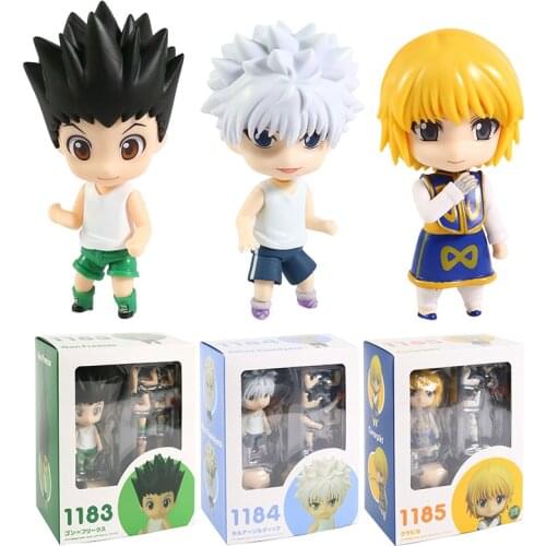 HUNTER x HUNTER Gon Freecss 1183 Killua Zoldyck 1184 Kurapika 1185 Action Figure PVC Collection Model Toys for Christmas Gift